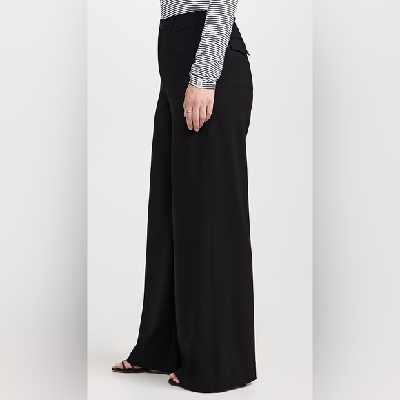 New rag & bone Sofie Ponte Wide-Leg Pants Black - Picture 8 of 16
